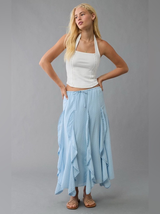 American Eagle Outfitters Dresses & Skirts - American Eagle maxi skirt, flowy skirt, cottagecore, coastal medium 💙